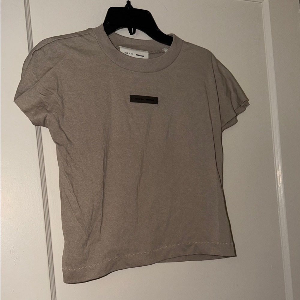 Essentials Fear of God Tan Short Sleeve Tee size m